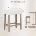 thumbnail image 3 of Costway Counter Height Bar Stools Set of 4 with Rubber Wood Legs Footrest Modern for Home, 3 of 9