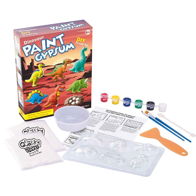 C Dinosaur Plaster Painting Craft Kit For Children Diy Prehistoric Creature Art Activity