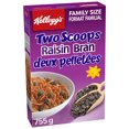 thumbnail image 1 of Kellogg's Two Scoops Raisin Bran Cereal, 755g, 1 of 9