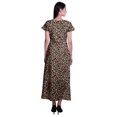 thumbnail image 3 of Moomaya Robe Longue Maxi pour Femmes à Manches Courtes, Robe Formelle/décontractée avec Poches P-TTG, 3 of 6