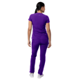 thumbnail image 2 of Adar Addition Go-Basic Scrub Set For Women - Slim V-Neck Scrub Top & Skinny Cargo Scrub Pants, 2 of 7