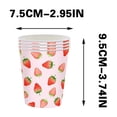 thumbnail image 3 of EGNMCR Strawberry Party Theme Tableware Set Disposable Decorative Tableware Paper Set disposable tableware, 3 of 5