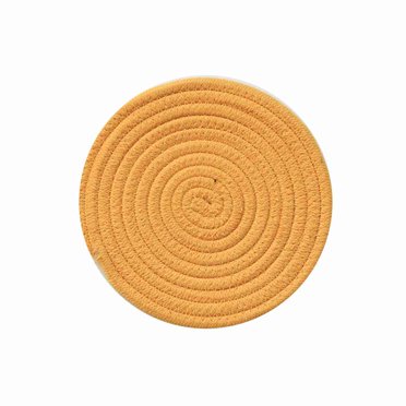Ensemble de Table en Corde de Coton pour Cuisine, Tapis de Table Résistant à la Chaleur, Dessous de Verre Ronds en Coton