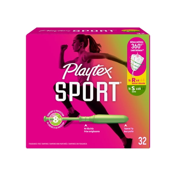 Playtex Sport Unscented Athletic Tampons Multipack Regular & Super