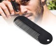 thumbnail image 4 of Compact Metal Mustache Comb 1Set for Men in Black 3.1x0.8in for Travel, 4 of 8