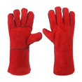thumbnail image 2 of Gants de Soudage Doublés en Cuir de Vache à Double Couche Gants de Travail Multifonctions Résistants à la Chaleur, 2 of 6
