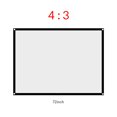 thumbnail image 4 of Projection Screen, Foldable Portable 60 to 100 Inch Projector Curtain, Pocket Anti Crease Projector Screen with Hanging Holes for Home Party, 4 of 7