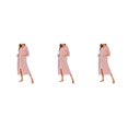 thumbnail image 4 of yingyy 1/2/3 Polyester Robe de Nuit pour Femmes Décontractée de Remplacement Col Rond Manches Longues Double Poche Respirante Peignoir de Maison Vêtement de Nuit Rouge TG 3 Pcs, 4 of 6