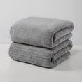 thumbnail image 2 of Dvkptbk Bath Towel Set，Coral Velvet Towel for Adult Daily Use At Home Absorbent Dry Hair Towel That Does Not Hair Beach Towel Strip Patterned Bath Towel, 2 of 2