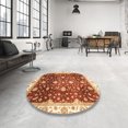 thumbnail image 3 of Ahgly Company Indoor Rectangle Abstract Red Oriental Area Rugs, 5' x 7', 3 of 6