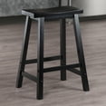 thumbnail image 2 of Winsome Satori Saddle Seat Counter Stool, Black, 2 of 6