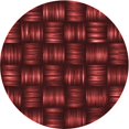 thumbnail image 1 of Ahgly Company Tapis d'Intérieur Ronds de Style Transitionnel Lavables à la Machine, Bordeaux Rouge, 3 Pieds Rond, 1 of 7