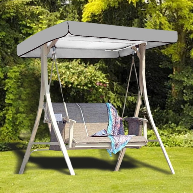 Durable Replacement Shade Cover for Outdoor Swing Sets Garden Patio Furniture Rainproof Protective Cloth