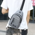 thumbnail image 1 of Vaidha Strap Bag Crossbody Backpack With Hole With Headphone Hole Strap Backpack Hiking Backpack Multipurpose Crossbody Chest Bag, 1 of 7