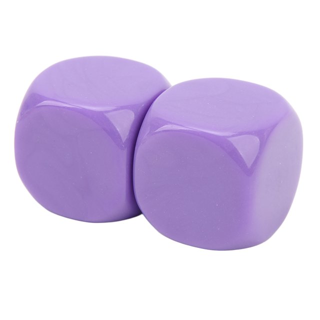 Ensemble de 6 Grands dés, dés de Coin Ronds Standard pour Jeu de Société Accessoires de Classe DIY