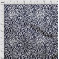 thumbnail image 4 of oneOone Georgette Viscose Dark Blue Fabric Abstracts Craft Projects Decor Fabric Printed By The Yard 42 Inch Wide, 4 of 4