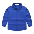 thumbnail image 1 of vdgthytj Toddler Boys Girls Button down Shirts Kids Long Sleeve Casual Solid Color Tops Fall Spring Blouse, 1 of 7
