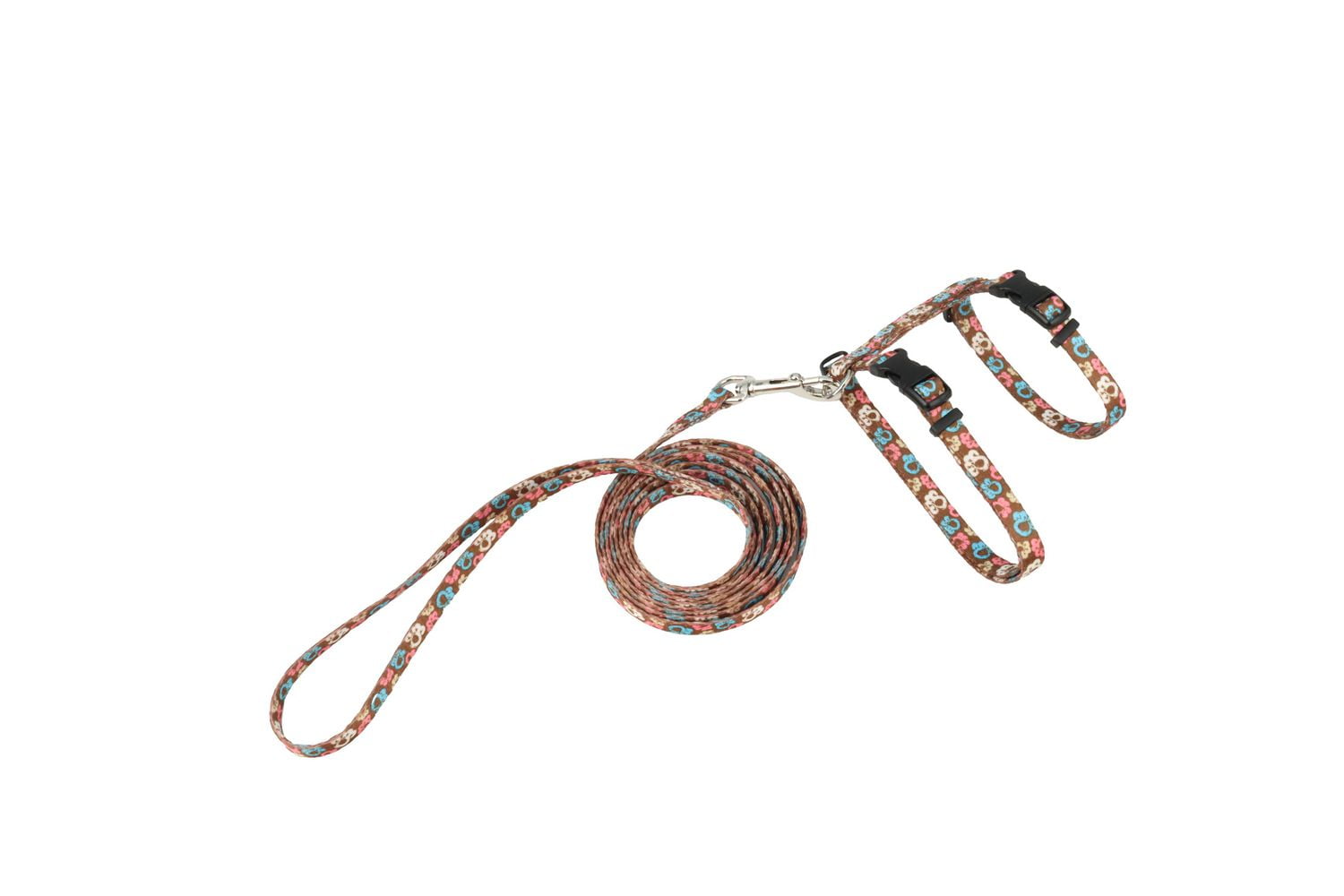 Pet Attire Réglable "H" Harnais pour Chat & Ensemble Laisse pour Chat de 6'