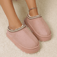 thumbnail image 2 of Women Platform Home Slippers Chunky Soft Sole Slip-On Winter Boots, 2 of 5