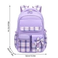 thumbnail image 4 of Sac à Dos Mignon Léger avec Nœud / Bretelles Ajustables / Tissu Imperméable et Confortable / Rangement à Compartiments Multiples / 46x32x20 cm / Mode Voyage et Usage Quotidien / 1 Paquet / 650 g, 4 of 5