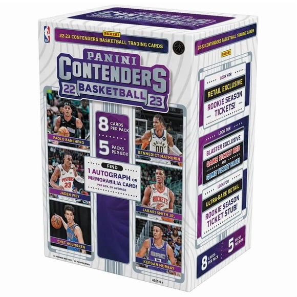 Boîte Blaster de Cartes à Collectionner de Basket-Ball Panini NBA Prétendants 2022-23