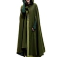 thumbnail image 1 of Women Trench Coat Open Front Cardigan Jacket Coat Cape Cloak Poncho Plus, 1 of 9