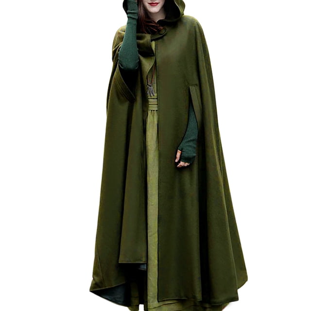 Women Trench Coat Open Front Cardigan Jacket Coat Cape Cloak Poncho Plus