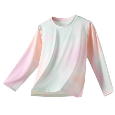 zbxnLI Girls Long Sleeve Shirts Quick-Dry Athletic T-Shirts Workout Running Activewear Tee for Kids Teens