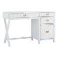 thumbnail image 1 of Laysan Home 4 Drawers Modern Wood Side Storage Desk in White, 1 of 24
