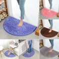 thumbnail image 3 of Non Slip Absorbent Bath Mat Bathroom Shower Rugs Semicircular Chenille Carpet, 3 of 4