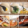 thumbnail image 4 of Silicone Stainless Steel Wooden Handle Multifunctional Kitchen Utensil Set, 20 Pcs, 4 of 13