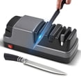 thumbnail image 1 of 4 in 1 Electric Knife Sharpener Knife Sharpener Tool with Diamond Abrasives Suitable for Straight Blade Knives / Serrated Knives / Ceramic Knives / Scissors, 1 of 8