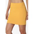 thumbnail image 4 of Jupe Tube Double Couche Taille Haute en Coton Extensible Basique pour Femmes, 4 of 7