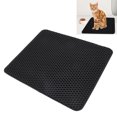 thumbnail image 4 of Cat Litter Box Mat, Less Waste Cat Litter Mat Scatter Control Double Layer  For Cat Litter Box Black,Grey, 4 of 8