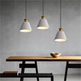 thumbnail image 3 of Plug In Pendant Light Fixtures Nordic Style Dining Room Kitchen Island Tea Room Metal Gray Kitchen Pendant Lighting Over Sink Lighting Fixtures Hanging Lamps For Bedrooms, 3 of 4