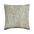thumbnail image 1 of Decorative Pillow Covers, Decorative Ivory & Gold 22"x22" (55x55 cm) Cushion Covers, Silk Marble, Textured & Pintucks Throw Pillows For Couch, Abstract Pattern Modern Style - Celestia, 1 of 3