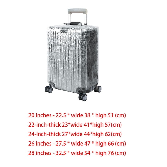 PVC Transparent Stone Wave Strawberry Cover Strawberry Luggage Case Wateproof Dustproof Travel Trolley Suitcase Protective Cover