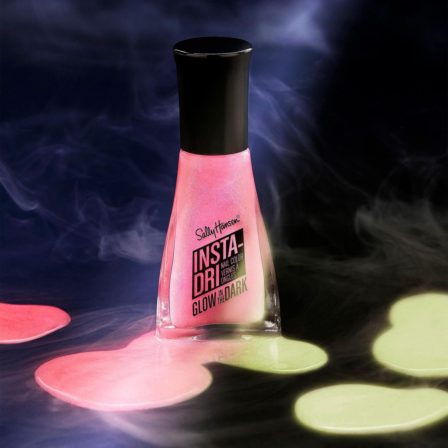 Vernis à ongles Insta-Dri®, formule 3-en-1 avec vernis à ongles et couche de finition. 1 Trait. 1 Couche. Terminé. Sèche en 60 secondes