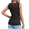 thumbnail image 3 of UPPADA Womens Tank Tops Summer Sleeveless Shirts Ladies Ribbed Wide Shoulder Straps Tees Racerback Tight Slim Fitted Workout Tank Tops Fitted Tops Racer Back Blouses,Womens Plus Size Tops Clearance, 3 of 6
