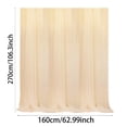 thumbnail image 4 of BKER Elegant Party Sheer Voile Fabric Decorative Event Drapery For Wedding Birthday Celebration Background, 4 of 6