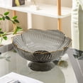 thumbnail image 2 of Dvruxg Multipurpose Kitchen Fruit Bowl with Drainage, Stylish PVC Vegetable Strainer Bowl for Buffets, Round Centerpiece Serving Tray for Parties and Gatherings, 2 of 5