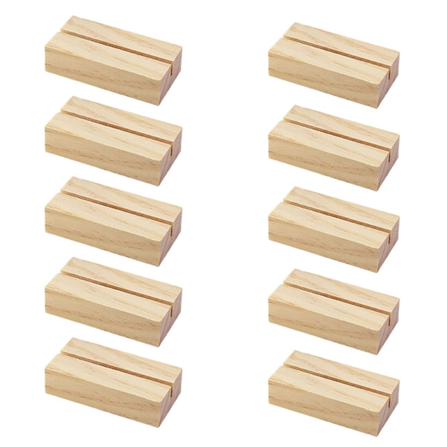 Modern Wooden Display Rack for Postcards and Photos Versatile Home Organizer with Sleek Minimalist Design 10PCS