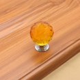 thumbnail image 3 of Poignée en Verre Cristal Sphérique Tiroir Poignée de Meuble Trou Unique - Jaune - 40mm, 3 of 8