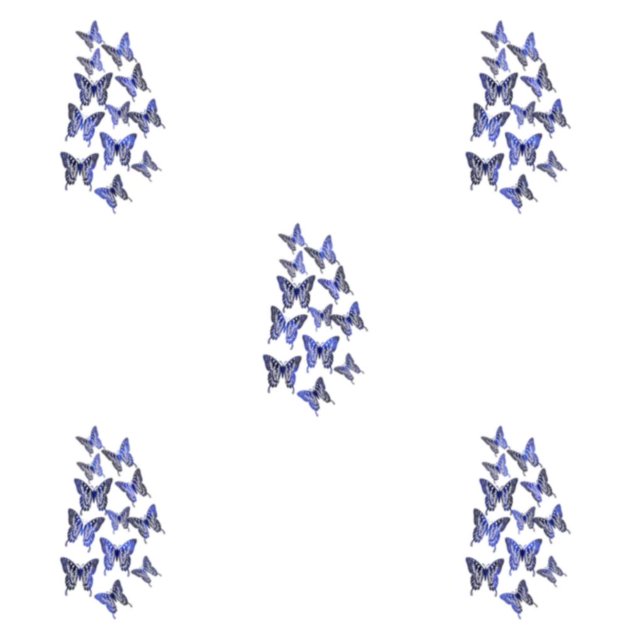 relayinert Decorative Butterflies Wall Stickers - Beautiful Addition To Home Multiple LK12 blue 5Set