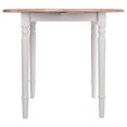 thumbnail image 2 of Winsome Sorella Round Drop Leaf Table Natura/White Finish, 2 of 8