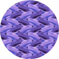 thumbnail image 1 of Ahgly Tapis Rond Lavable en Machine Intérieur Transitionnel Violet Améthyste Violet, 6 Pieds Rond, 1 of 7