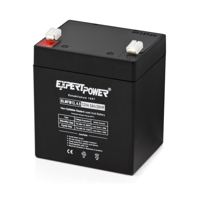 ExpertPower EXP1245 Batterie Rechargeable 12V 4,5 Amp pour Systèmes de Sécurité