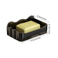thumbnail image 3 of AKEGAMN Soap Dish For Shower Wall Mounted Soap Dish Rectangle Soap Holder Soap Dishes For Bathroom Shower Soap Dish Holder Removable Draining Soap With Hooks For Bathroom Kitchen, 3 of 7