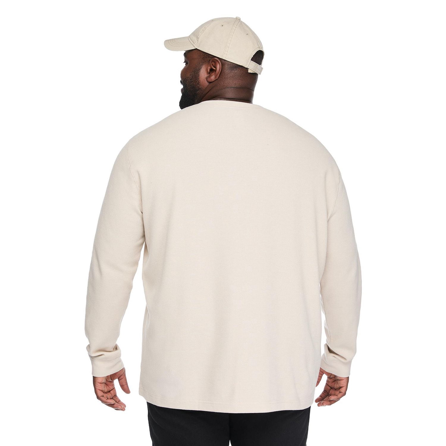 George Big Men's Long-Sleeve Henley T-Shirt