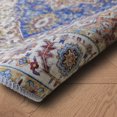 thumbnail image 3 of JV Home Round Rug Napoli Pink Blue 4 ft Washable Carpet Anti Slip, 3 of 5